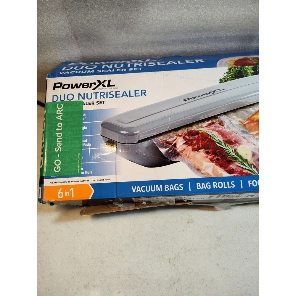 Power XL Duo Nutrisealer - Vacuum Sealer Set - 6 in 1  (885) New